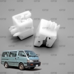 พลาสติกตั้งไฟหน้า 2 ตัว สีขาว สำหรับ Toyota LH112 LH113 Van ปี 1989-2004